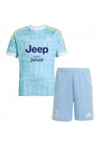 Fotbalové Dres Juventus Dětské Venkovní Oblečení 2025-26 Krátký Rukáv (+ trenýrky)